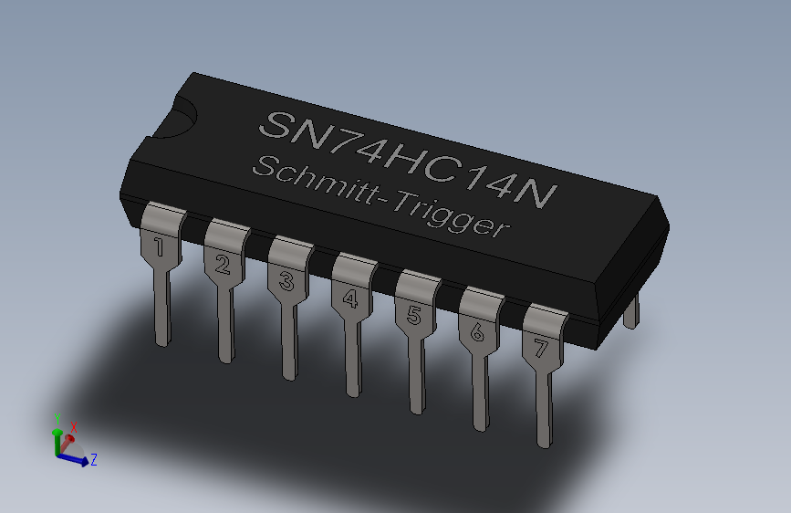 IC元器件-SN74HC14N Schmitt-Trigger