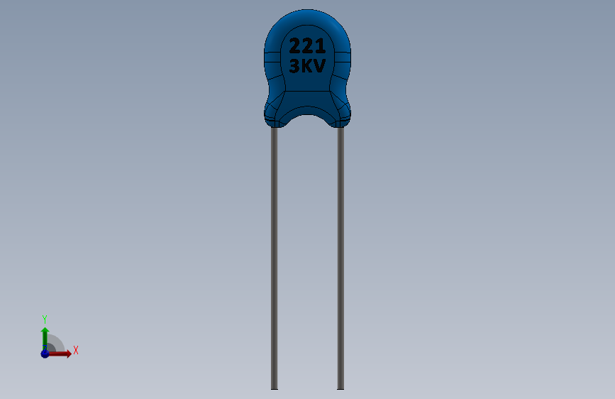 电容器 二极管 电阻器-Capacitor Ceramic 221 3KV 220pF