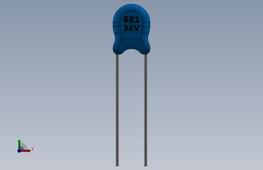 电容器 二极管 电阻器-Capacitor Ceramic 821 3KV 820pF