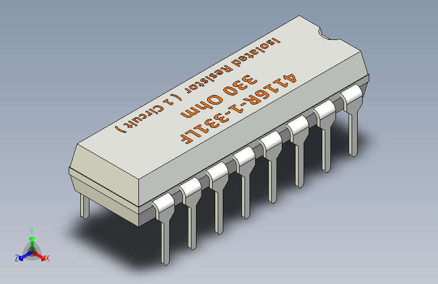 电容器 二极管 电阻器-IGES Resistor 330 Ohm 4116R-1-331LF