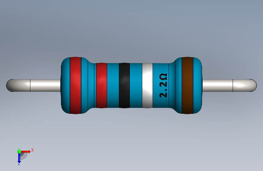 电容器 二极管 电阻器-Resistor 2.2 Ohm Blue