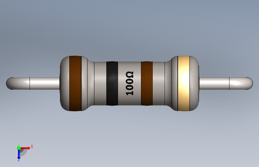 电容器 二极管 电阻器-Resistor 100 Ohm