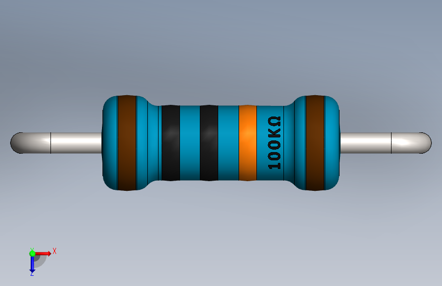 电容器 二极管 电阻器-Resistor 100K Ohm Blue