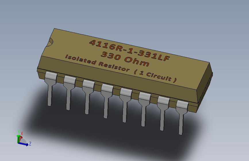 电容器 二极管 电阻器-Resistor 330 Ohm 4116R-1-331LF