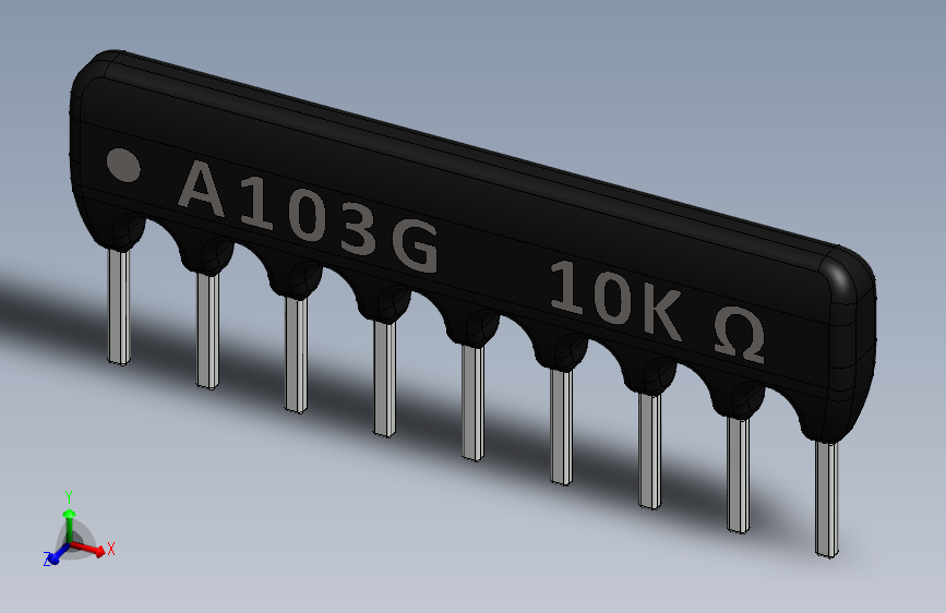 电容器 二极管 电阻器-Resistor Network 10K Ohm 9-Pin