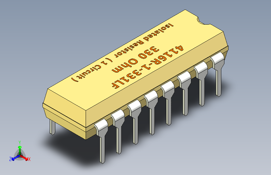 电容器 二极管 电阻器-STEP Resistor 330 Ohm 4116R-1-331LF
