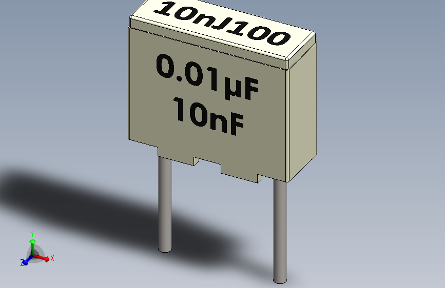 电容器-Box Film Capacitor 0.01uf 10nf