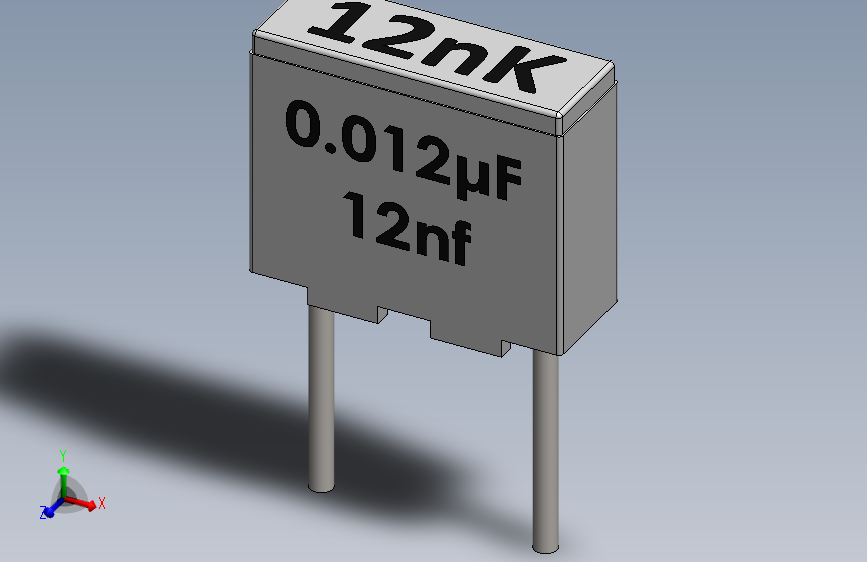 电容器-Box Film Capacitor 0.012uf 12nf