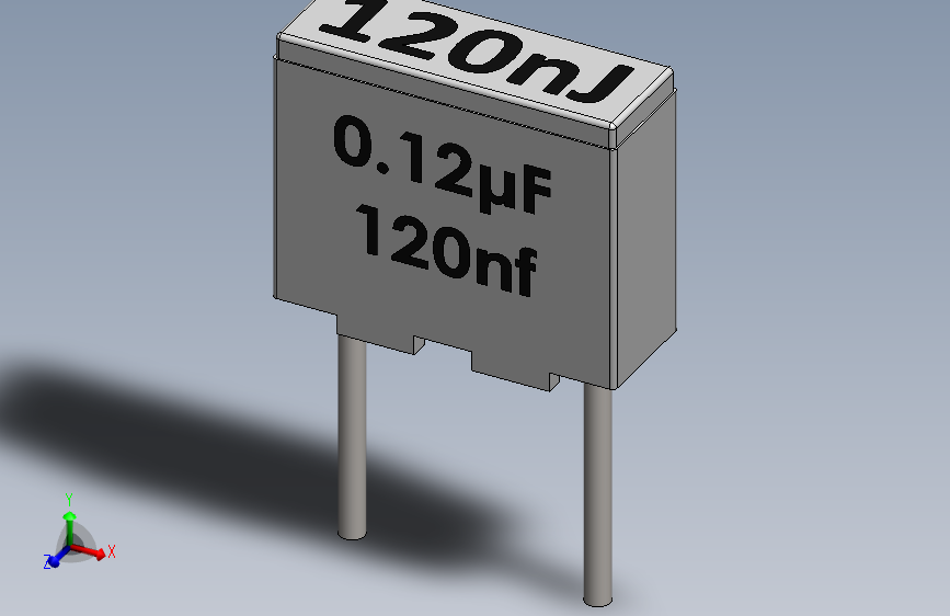 电容器-Box Film Capacitor 0.12uf 120nf