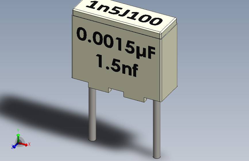 电容器-Box Film Capacitor 0.0015uf 1.5nf