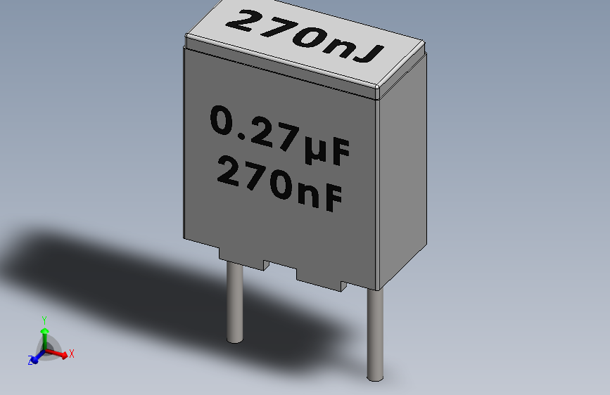 电容器-Box Film Capacitor 0.27uf 270nf