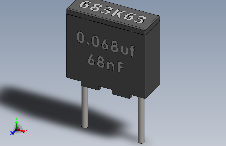 电容器-Box Film Capacitor 0.068uf 68nf