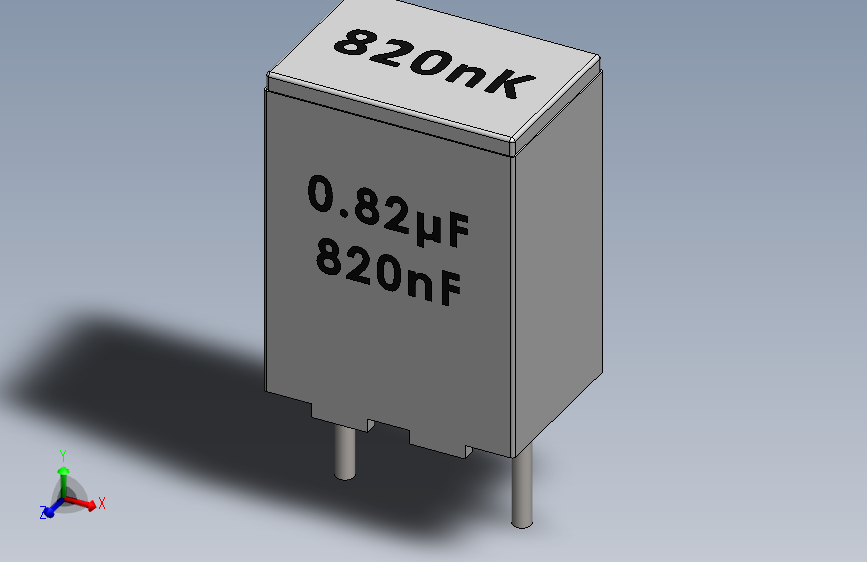 电容器-Box Film Capacitor 0.82uf 820nf