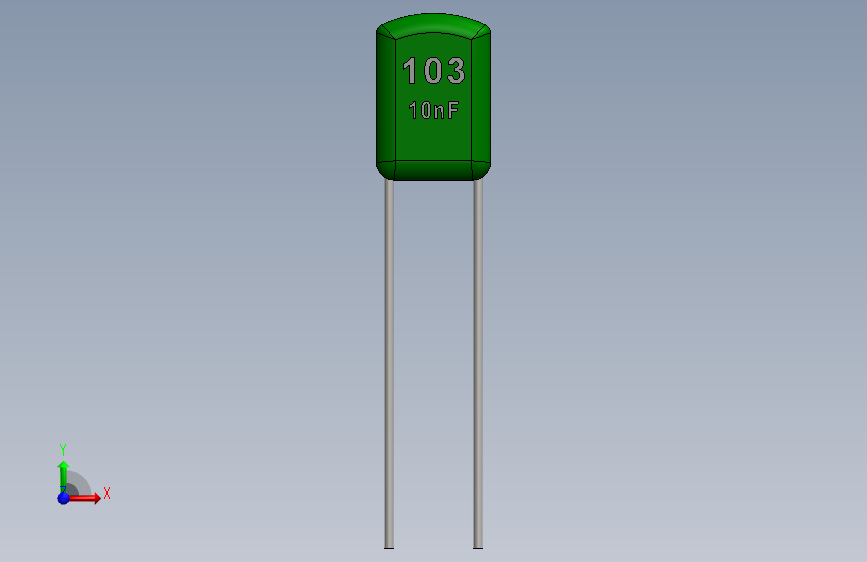 电容器-Polyester Film Capacitor 10nF 103