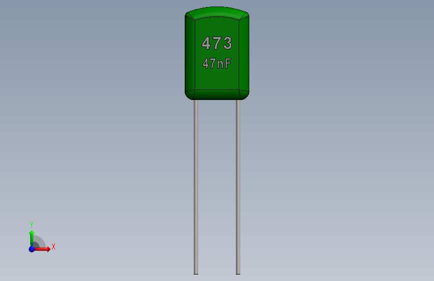 电容器-Polyester Film Capacitor 47nF 473