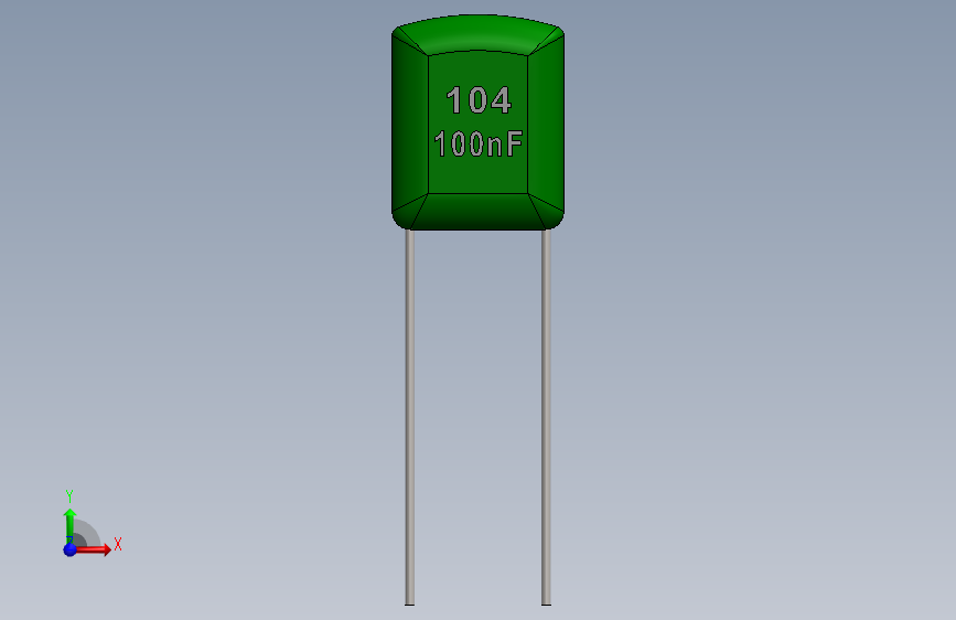电容器-Polyester Film Capacitor 100nF 104