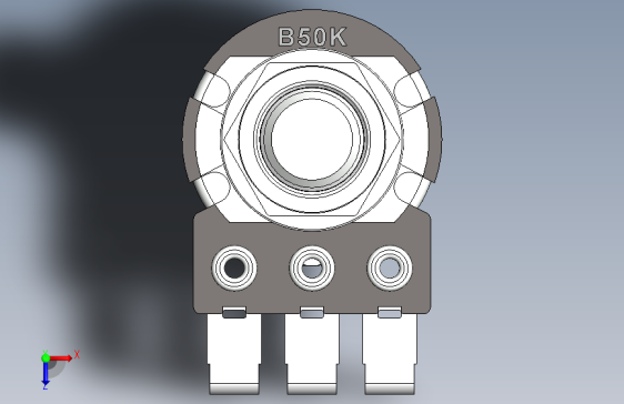 电位计-B50K Potentiometer 16mm Short