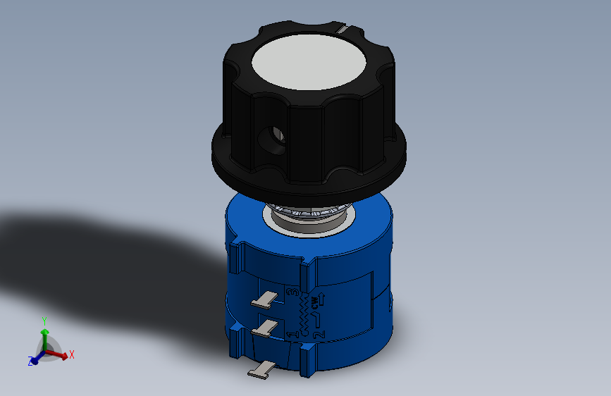 电位计-Rotary Precision Potentiometer 500 Ohm 10-Turn