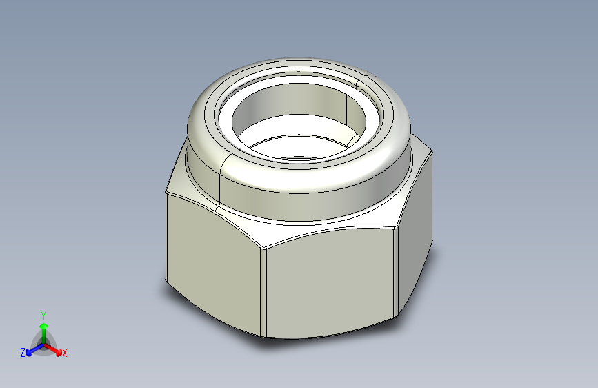 紧固件-IGES 0.3750 Lock Nut
