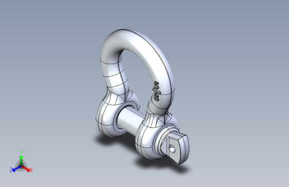 紧固件-IGES 0.6250 D-Ring Shackle