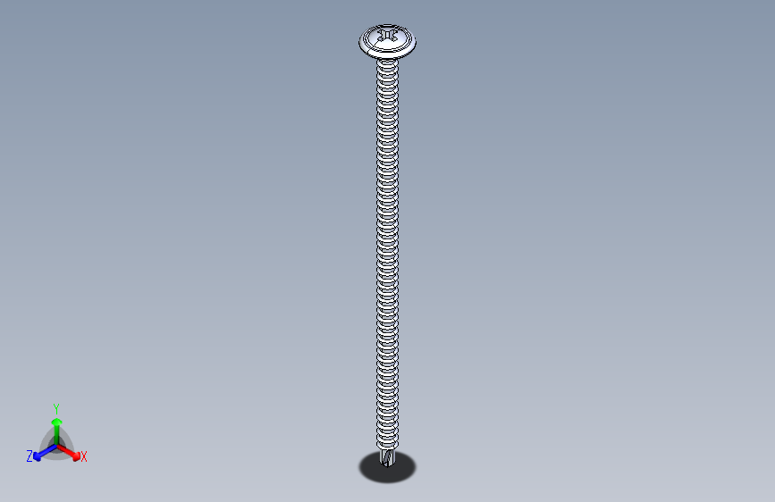 紧固件-IGES Drill-Tip Saucer Screw-03
