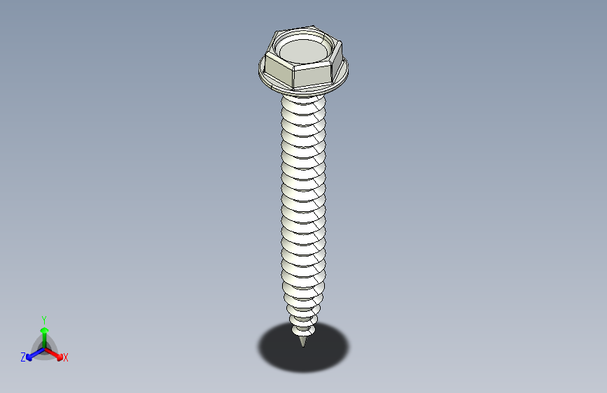 紧固件-IGES Hex Head Screw-01