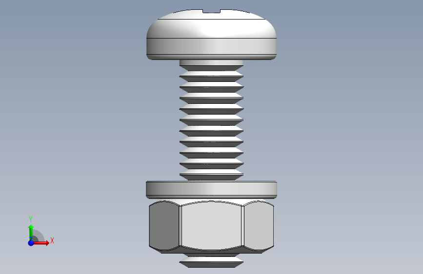 紧固件-M6-1.00 Round Head_SOLIDWORKS 2019_模型图纸下载 – 懒石网