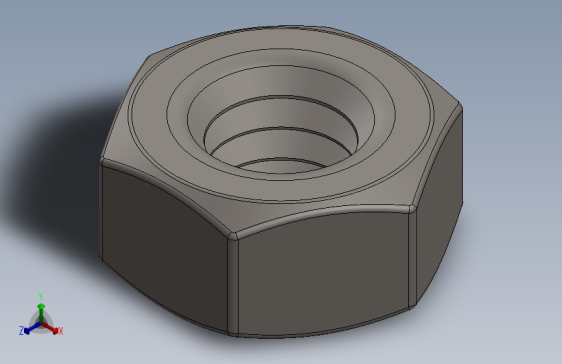 紧固件-Raw Steel Nut 0.2500