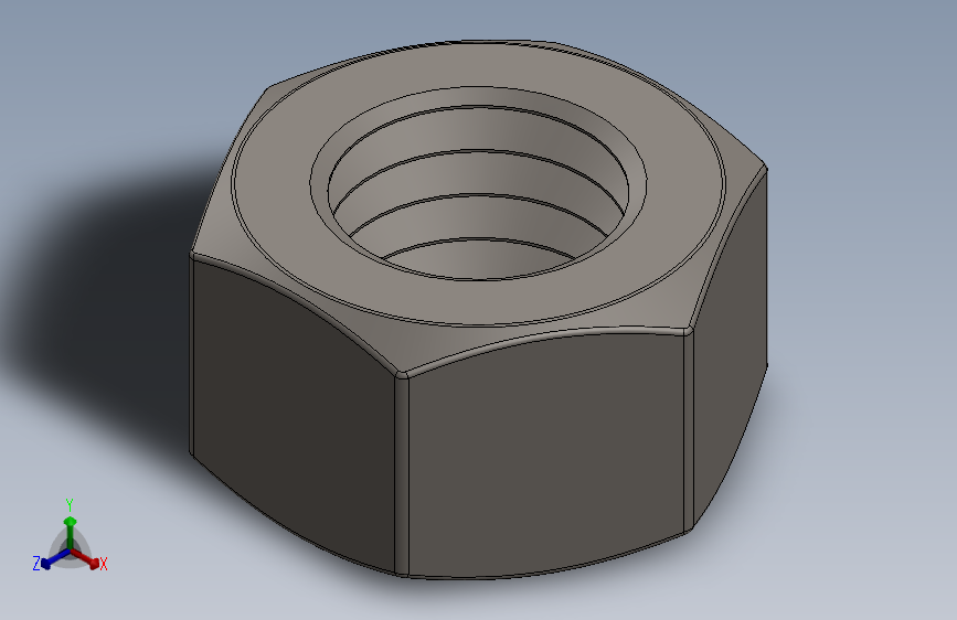 紧固件-Raw Steel Nut 0.5000