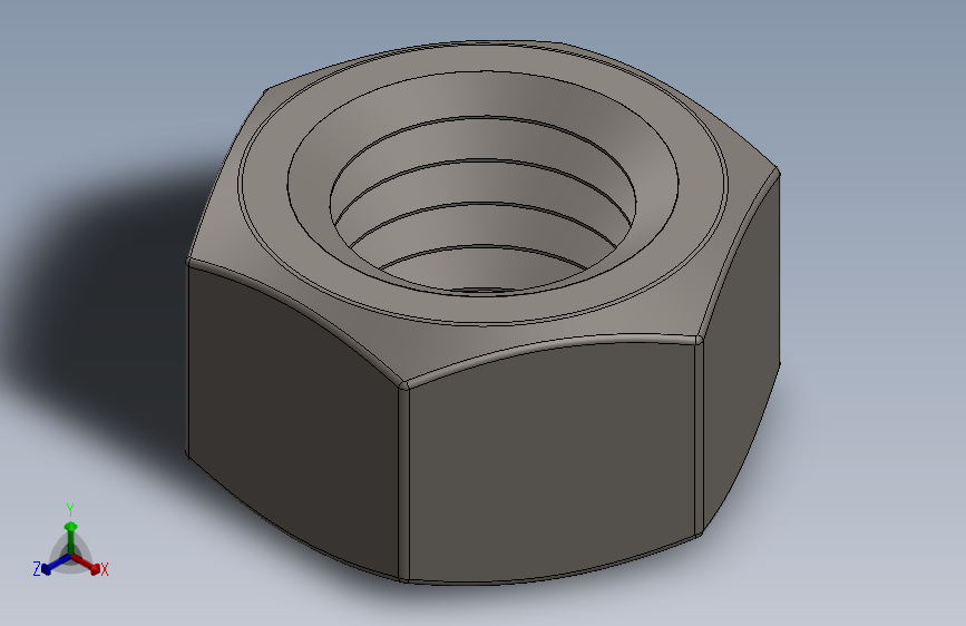紧固件-Raw Steel Nut 0.6250