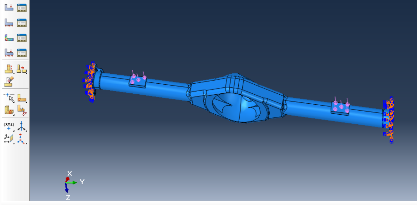 驱动桥壳有限元分析610850