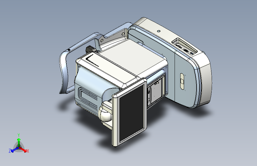 3D全自动配眼镜验光仪结构设计