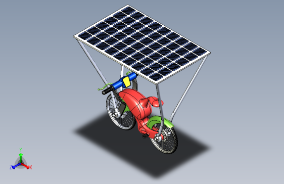 创意太阳能自行车