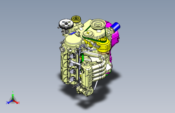 汽车发动机模型设计图   840971
