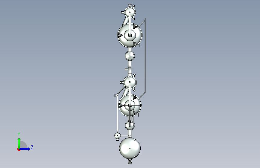 2000L双效浓缩器 左侧视图