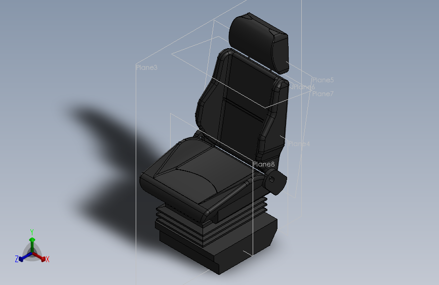 卡车座椅模型设计237078==40