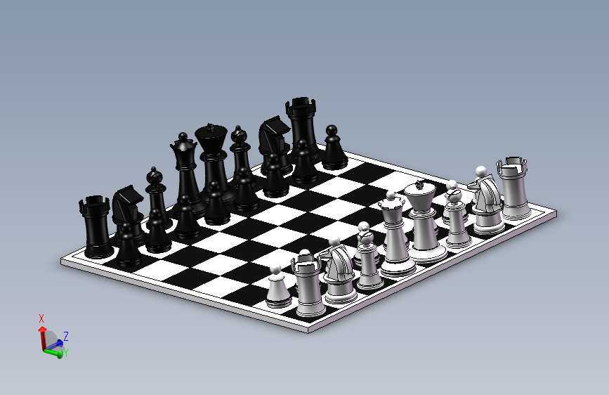 国际象棋模型 主视图