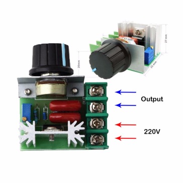220V 2000W速度控制器电压调节器调光器