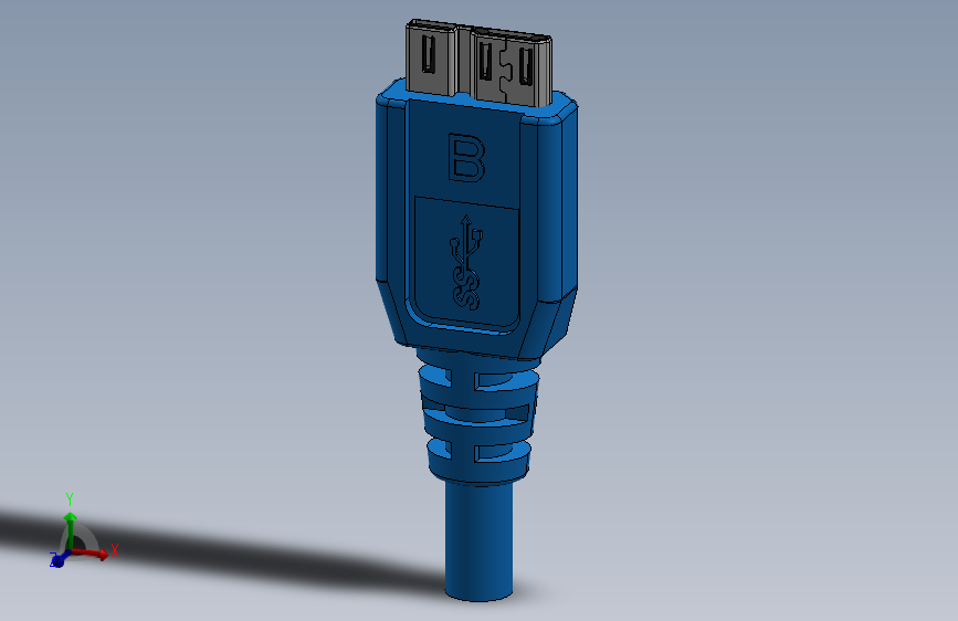 USB 3.0微型B插头