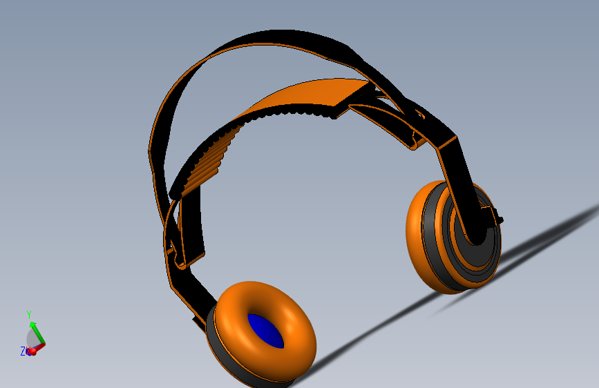 27头戴耳机3D数模图纸 Solidworks设计