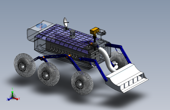 Lunar Rover月球车六轮摇臂小车