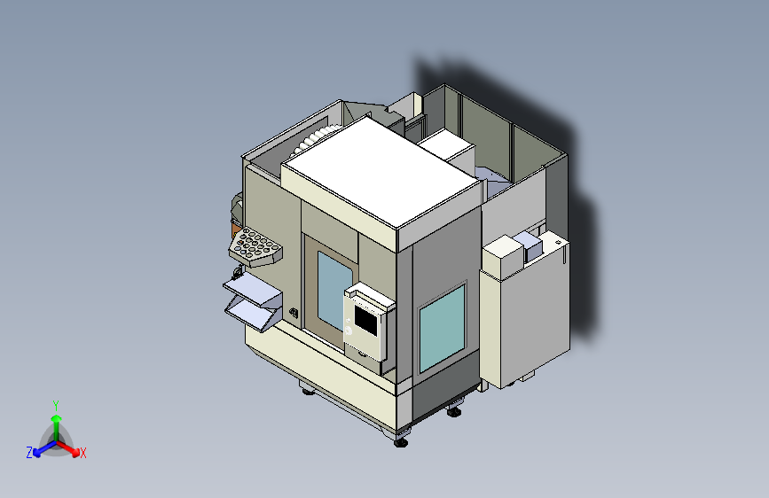 机床加工中心造型3D图纸 x_t格式