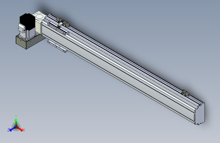 同步带滑台-半封闭B10H-L45-S750-LU-P40-D3