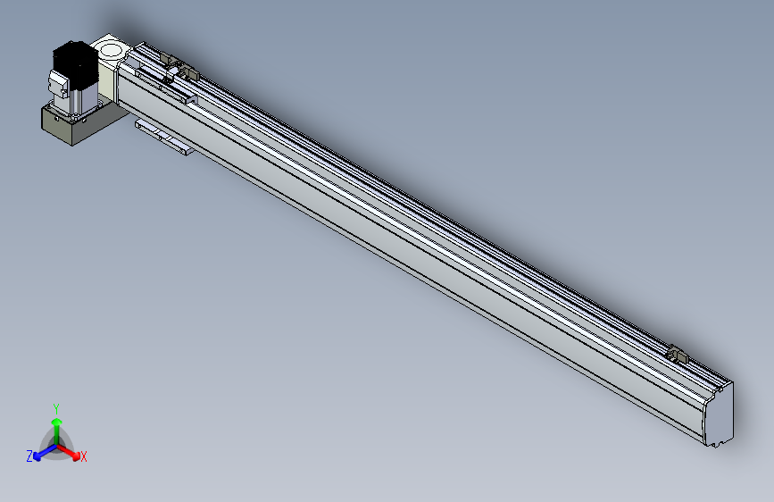 同步带滑台-半封闭B10H-L45-S1050-LU-P40-D3