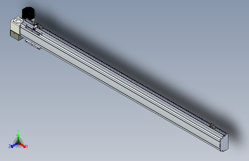 同步带滑台-半封闭B10H-L45-S1350-LD-P40-D3