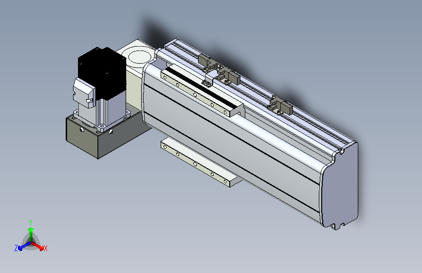 同步带滑台-半封闭B13H-L45-S100-LU-P40-D3