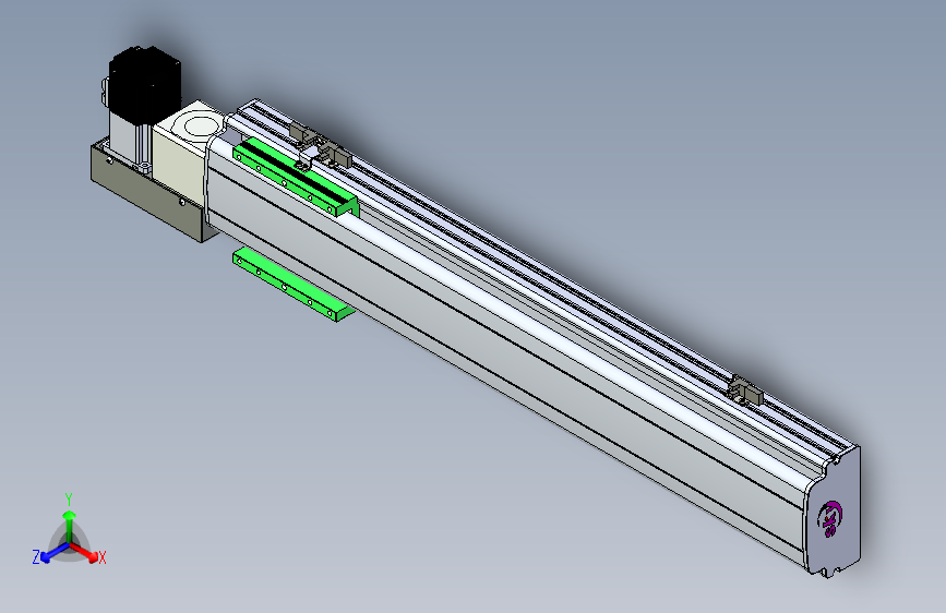 同步带滑台-半封闭B13H-L45-S550-L-P40-D3