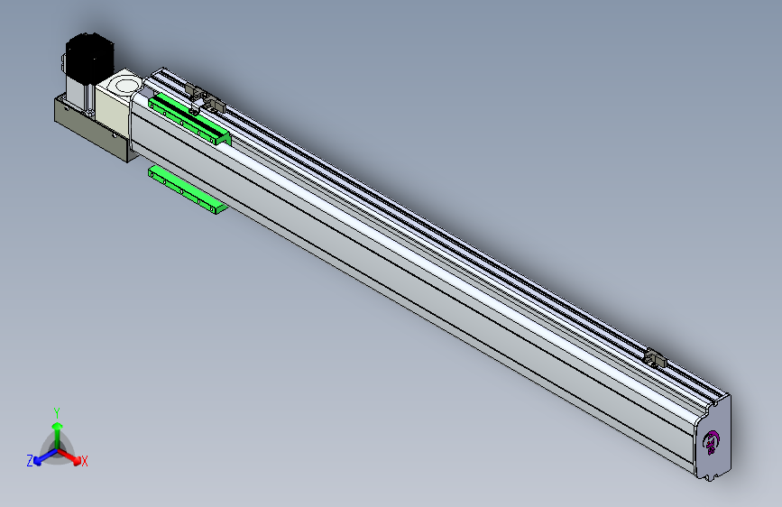 同步带滑台-半封闭B13H-L45-S900-L-P40-D3