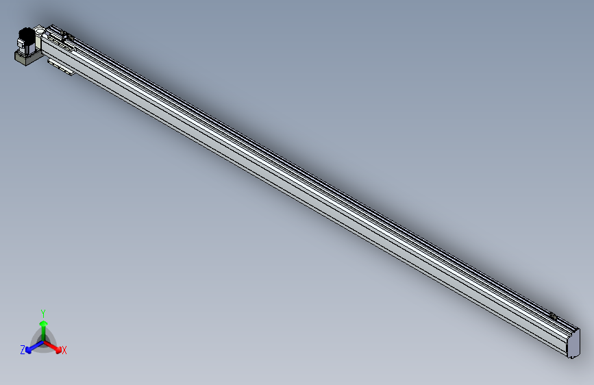 同步带滑台-半封闭B13H-L45-S2850-LU-P40-D3