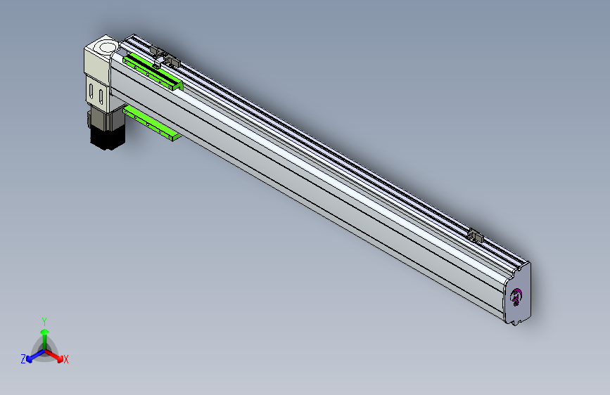 同步带滑台-半封闭B13-L90-S850-L-P40-D3